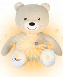 Chicco Miś Baby Bear z projektorem Special Edition szary