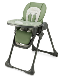 Kinderkraft Tummie składane krzesełko do karmienia 2w1 Green