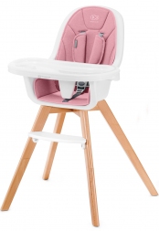 Kinderkraft krzesełko do karmienia Tixi 2w1 Pink