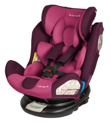 BabySafe fotelik obrotowy 360` Labrador 0-36 kg Różowo - Fioletowy