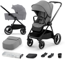 Kinderkraft Nea wózek wielofunkcyjny 2w1 Platinum Grey